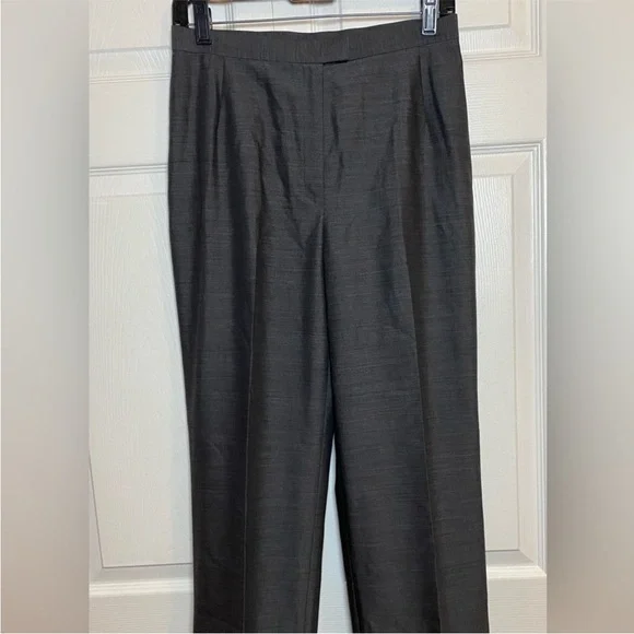 Lafayette 148 New York 100% wool women’s pants trousers straight leg gray size 6 - Picture 5 of 13